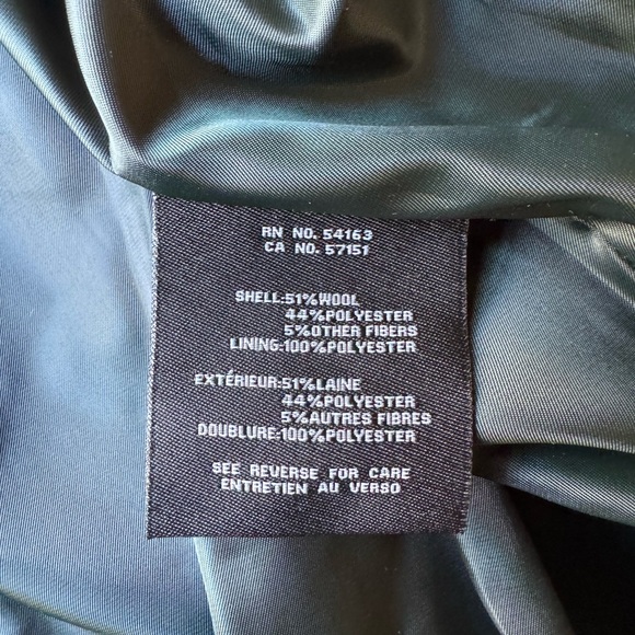 Cole Haan Signature Wool Blend Coat I Forest Green - Picture 6 of 9